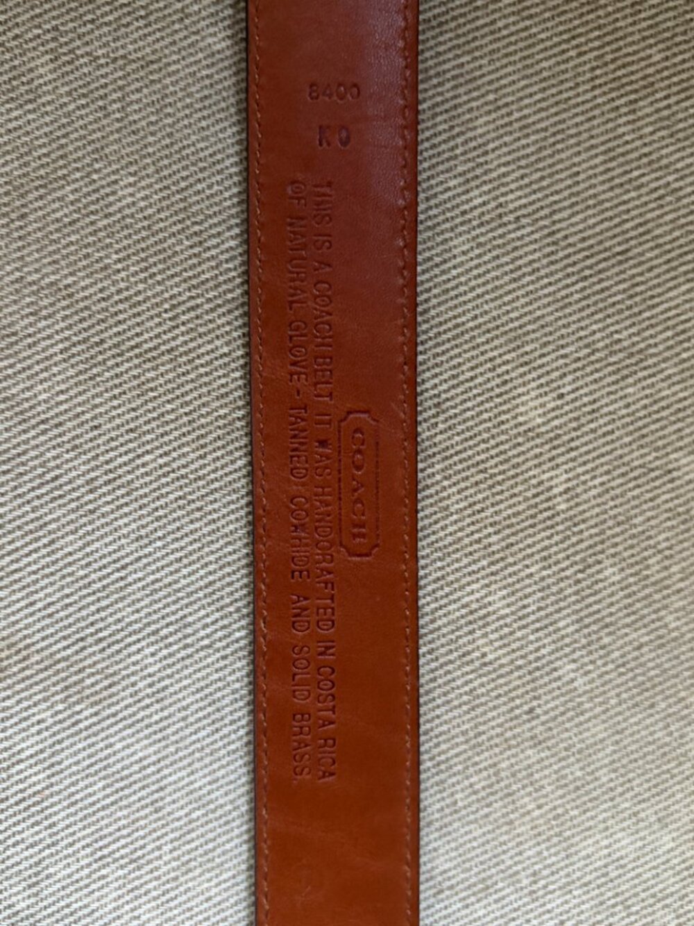 Coach Black Belt Size Small Vintage Black - Picture 3 of 5